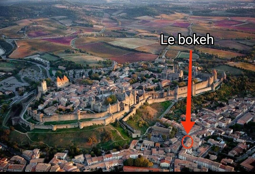 Le Bokeh - Face A La Cite Medievale Carcassonne Ngoại thất bức ảnh